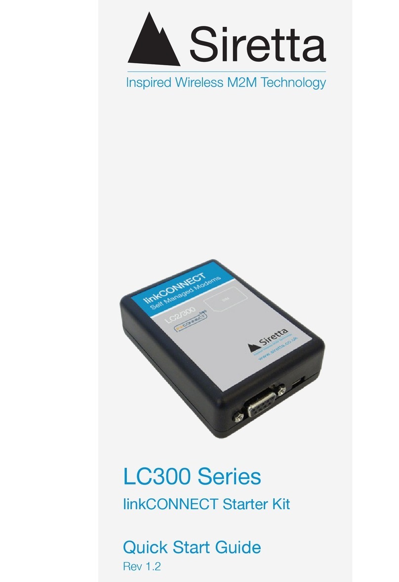 SIRETTA LC300 Series quick start guide