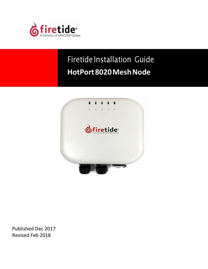 Firetide HotPort 8020 User manual