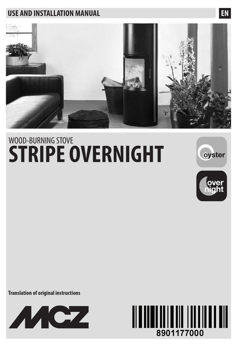 MCZ Stripe Overnight Use and installation manual MCZ Stripe Overnight Use and installation manual