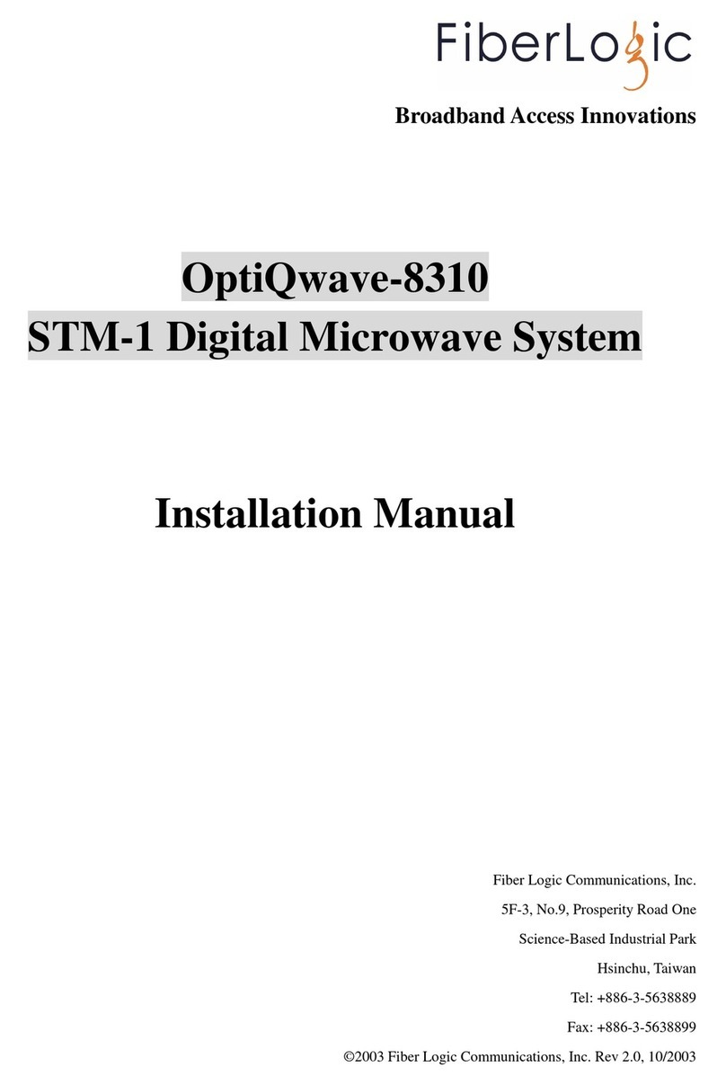 FiberLogic OptiQwave-8310 installation manual
