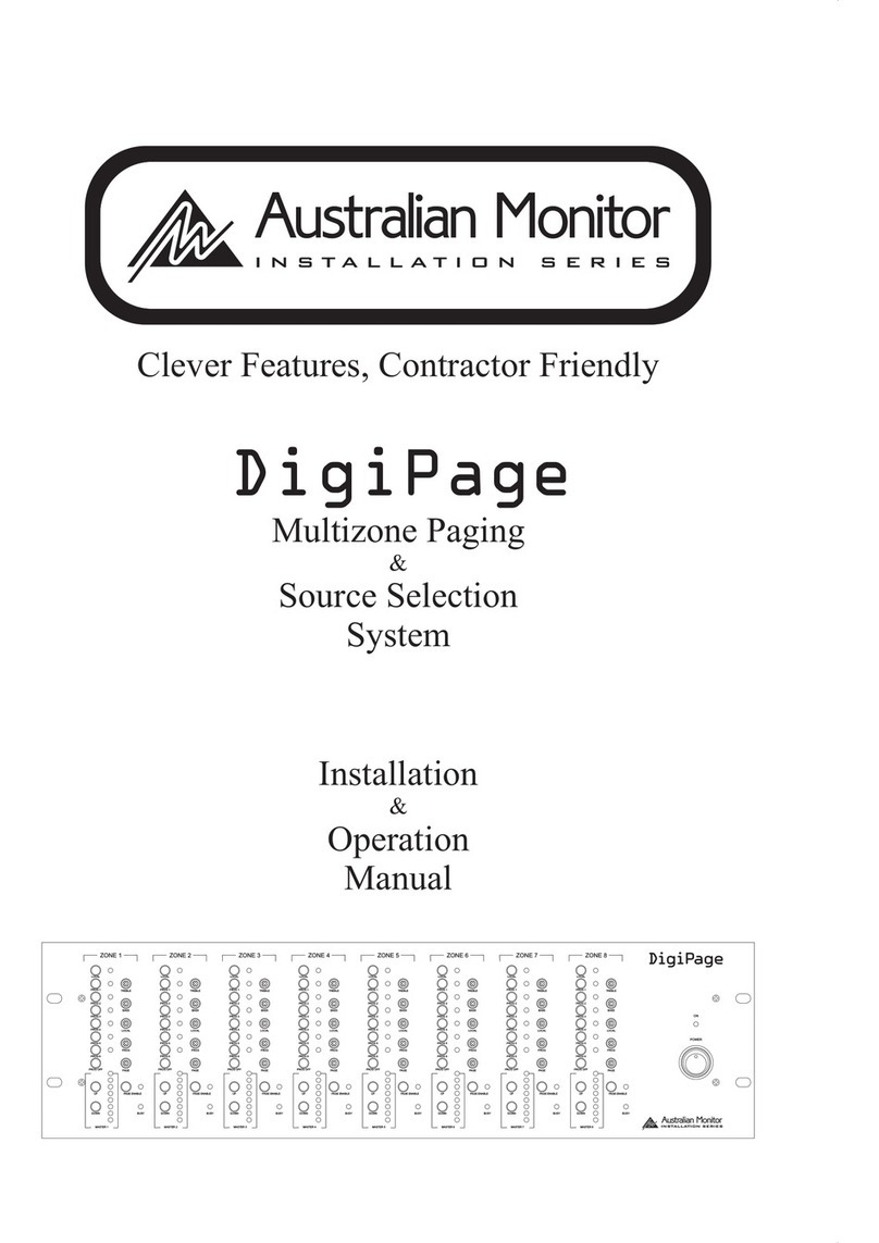 AUSTRALIAN MONITOR DigiPage User manual AUSTRALIAN MONITOR DigiPage User manual