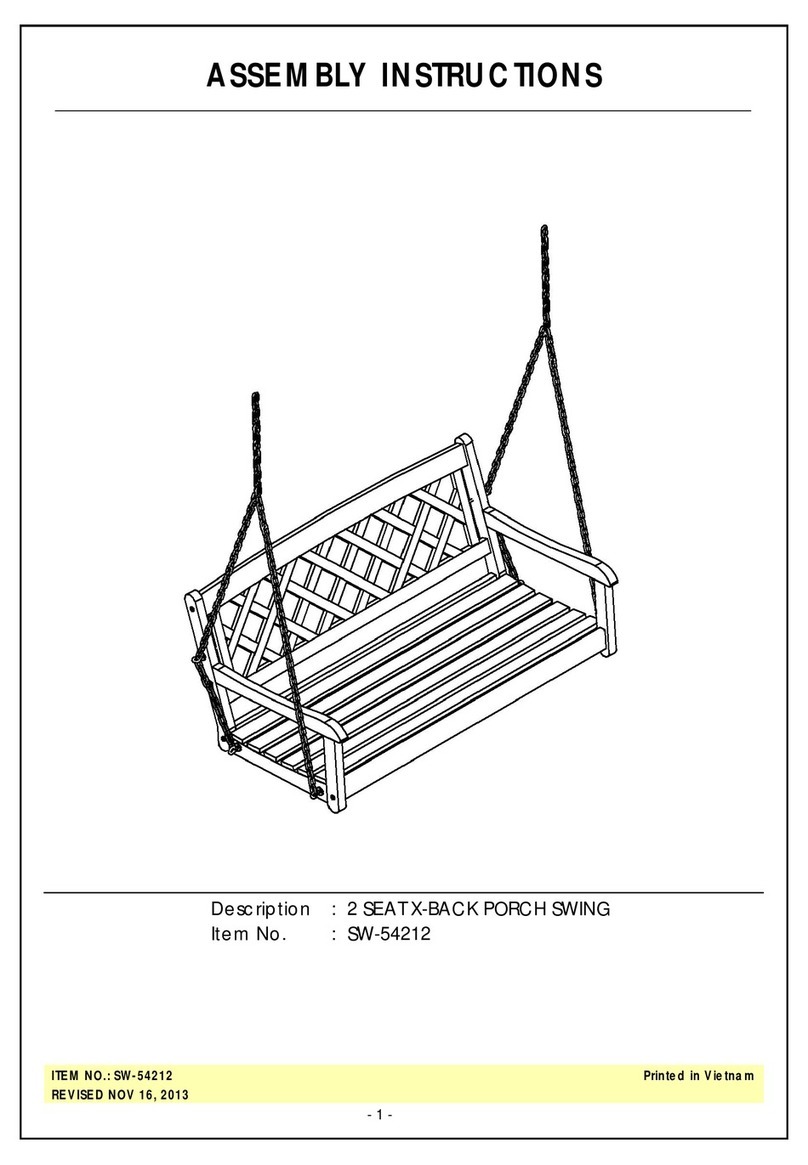 International Concepts SW-54212 Assembly instructions