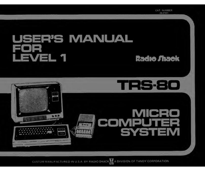 Radio Shack TRS-80 user manual