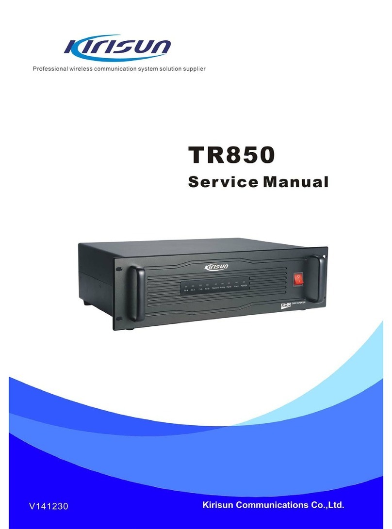 Kirisun TR850 Service manual Kirisun TR850 Service manual