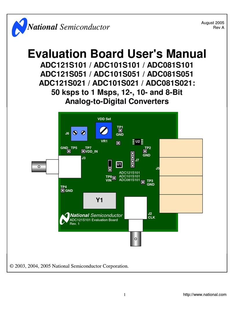 National Semiconductor ADC121S101 user manual