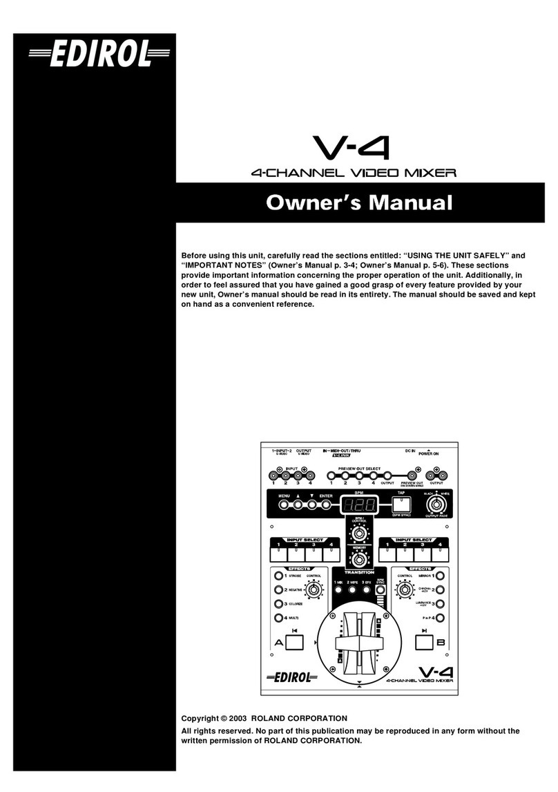 Edirol V-4 owner's manual