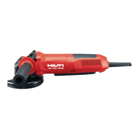 Hilti AG 125-15DB User manual Hilti AG 125-15DB User manual