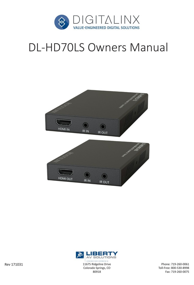 DigitaLinx DL-HD70LS User manual
