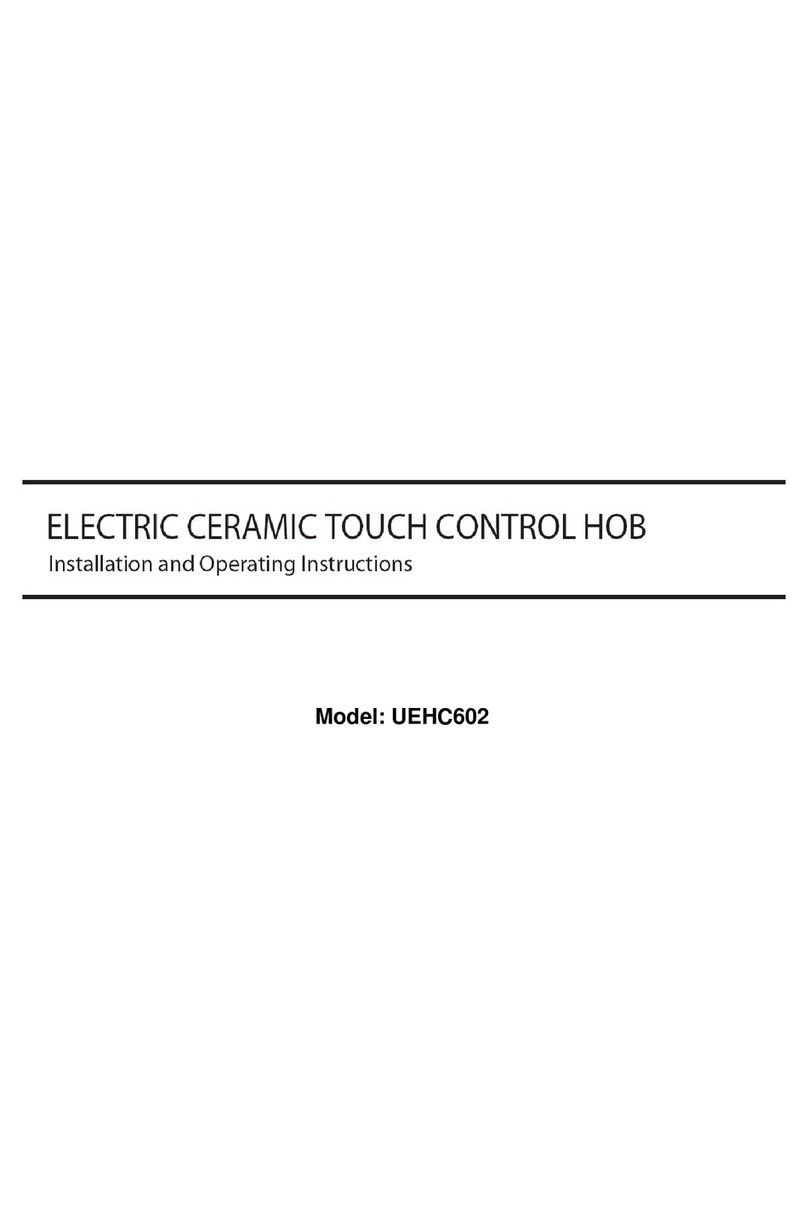 Appliance 365 UEHC602 Installation and operating instructions Appliance 365 UEHC602 Installation and operating instructions