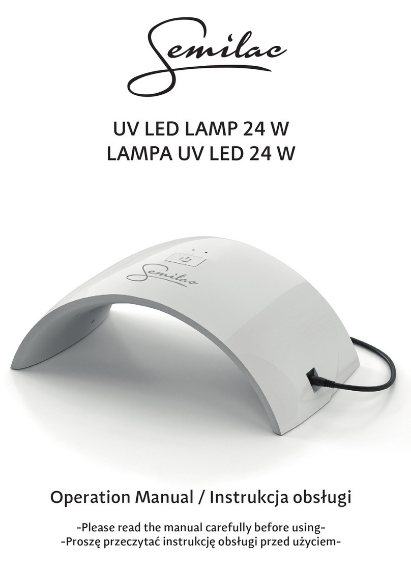 Semilac UV LED LAMP 24 W Operation manual