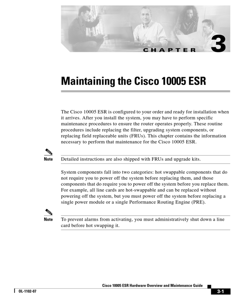 Cisco 10005 ESR User manual