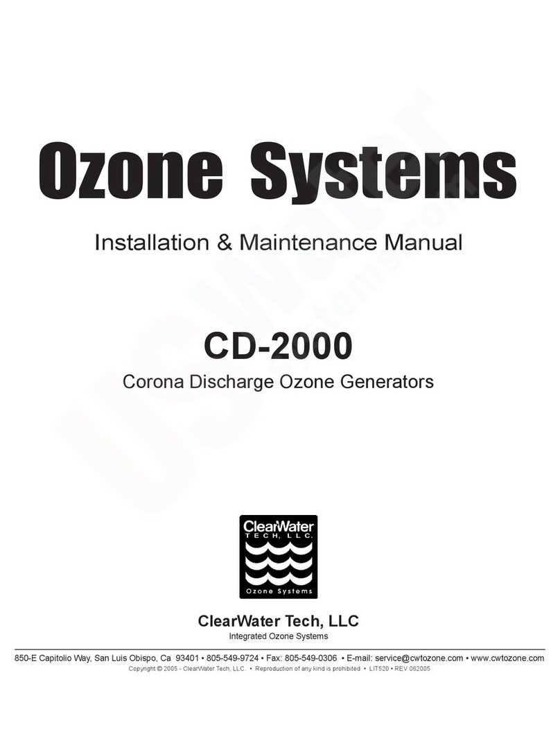 Clear Water CD-2000 Installation & maintenance manual
