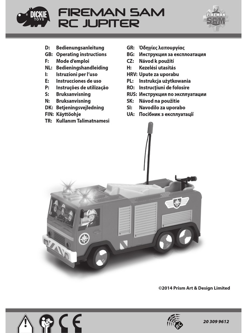 DICKIE TOYS FIREMAN SAM RC JUPITER operating instructions