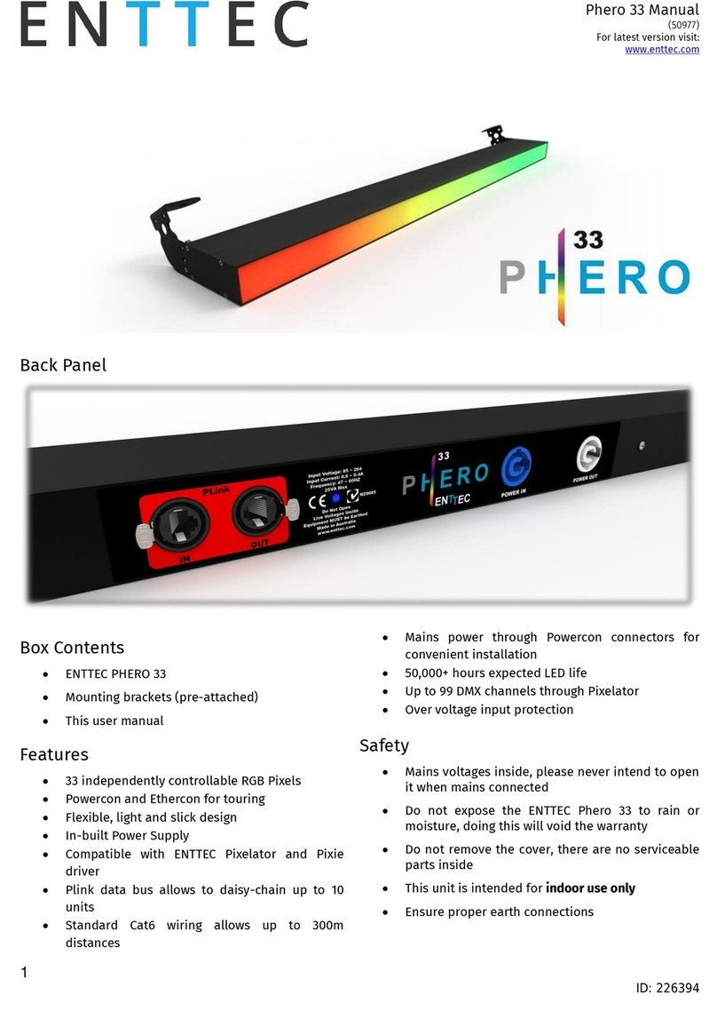 Enttec Phero 33 User manual