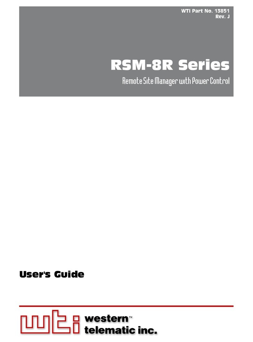 WTI RSM-8R4-1 user guide WTI RSM-8R4-1 user guide