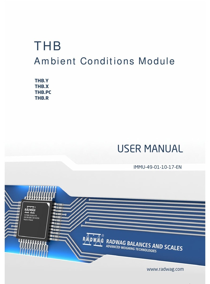 RADWAG THB.Y User manual