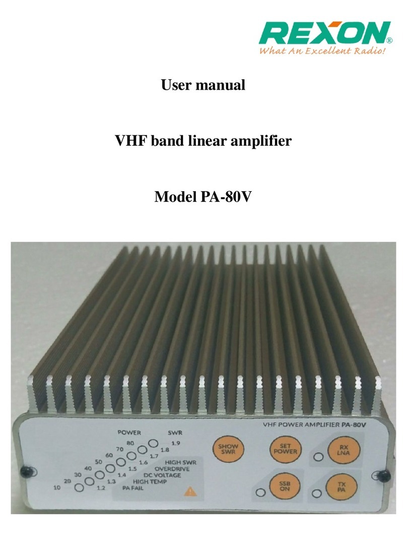 REXON PA-80V user manual
