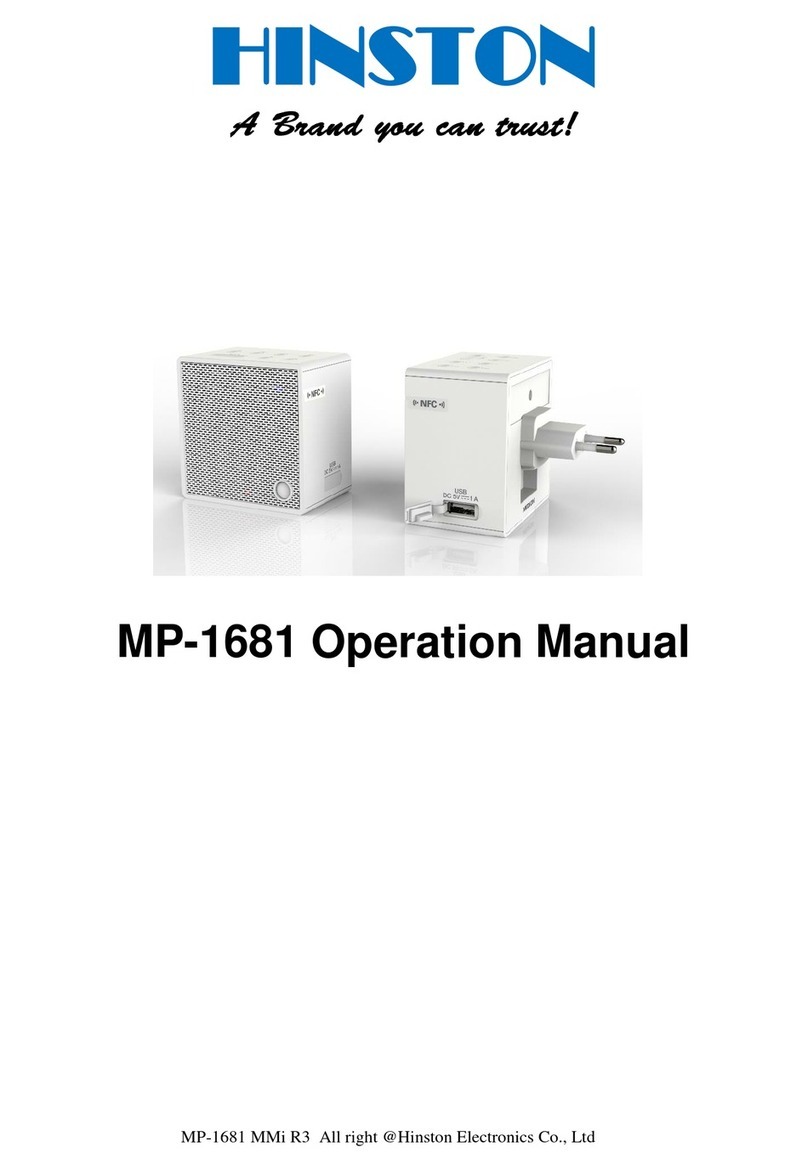 Hinston MP-1681 User manual