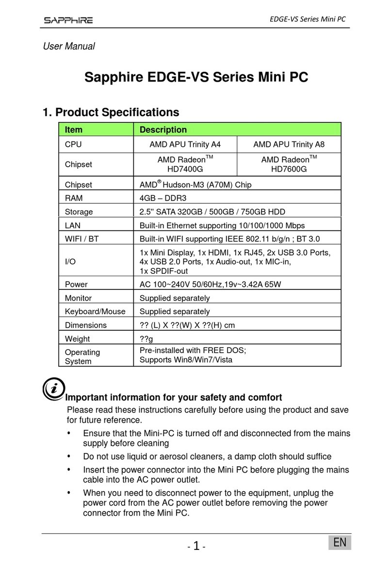 Sapphire Audio EDGE-VS Series user manual