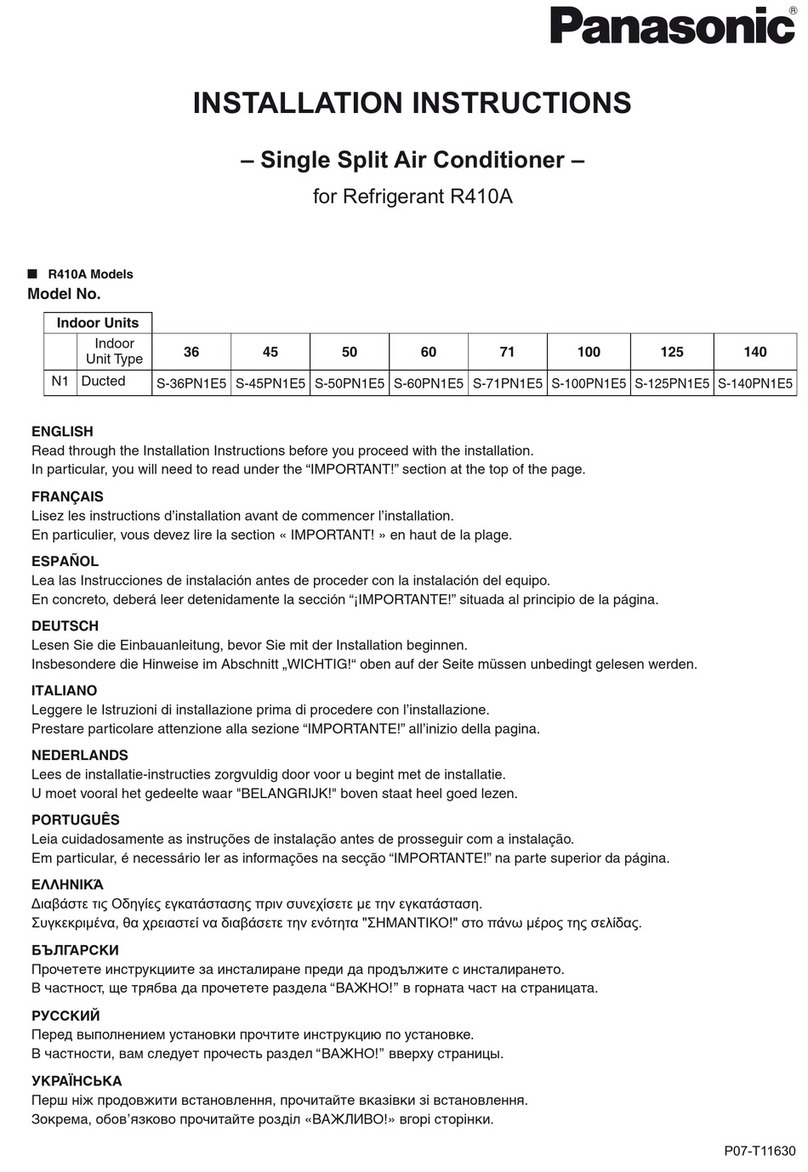 Panasonic S-36PN1E5 User manual