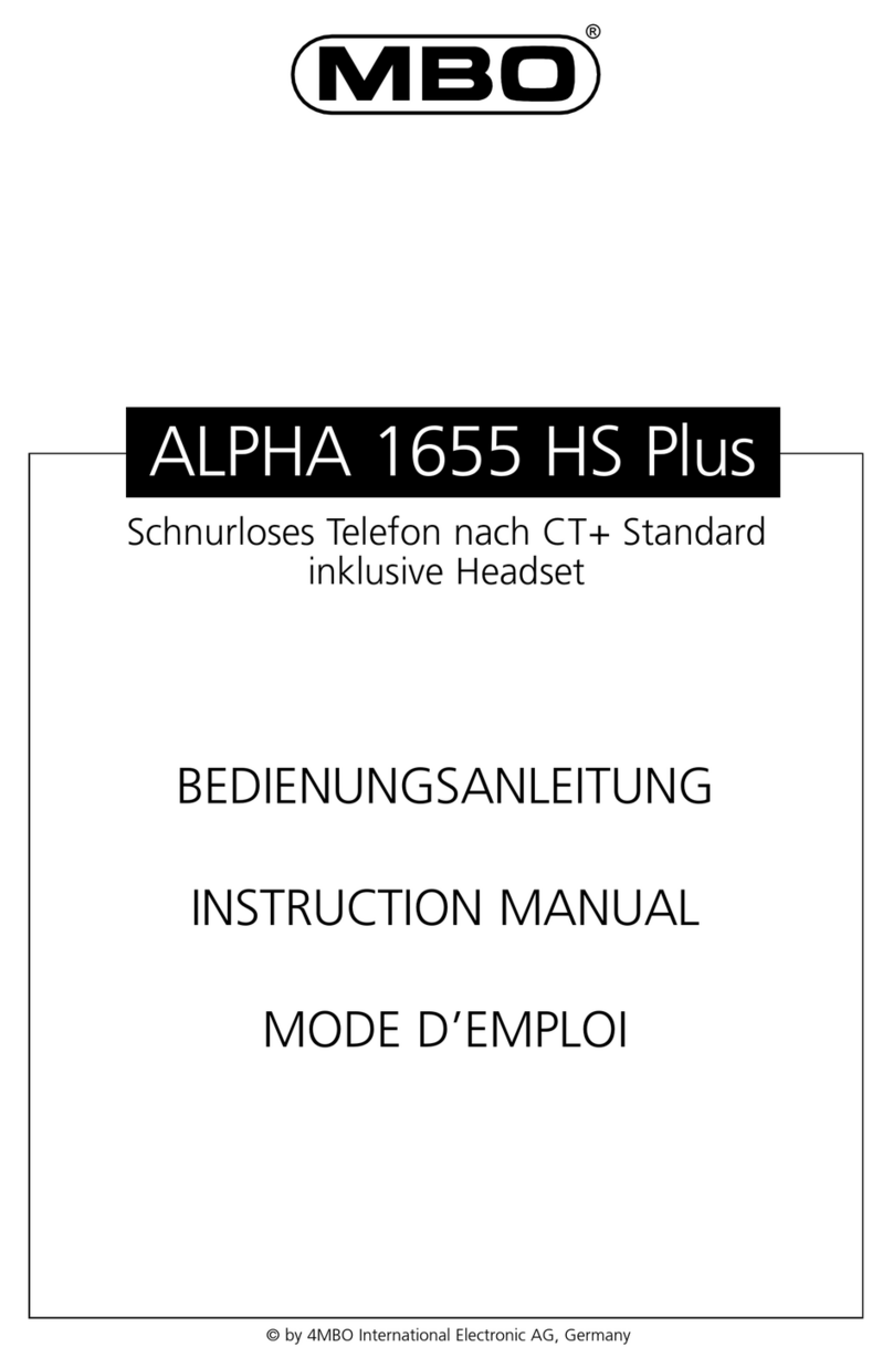 MBO ALPHA 1655 HS Plus User manual