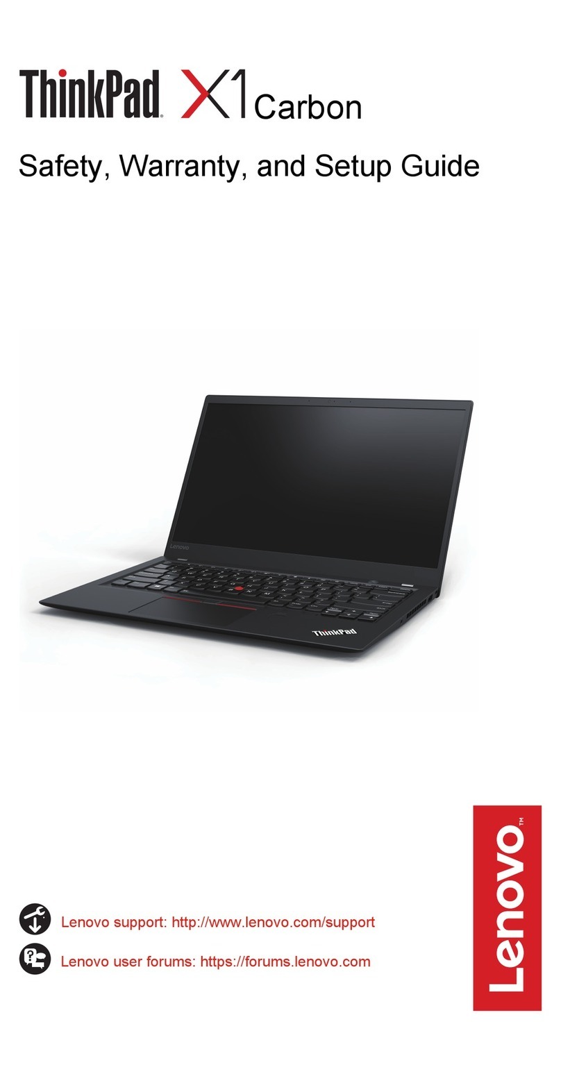 Lenovo ThinkPad X1 Carbon User manual