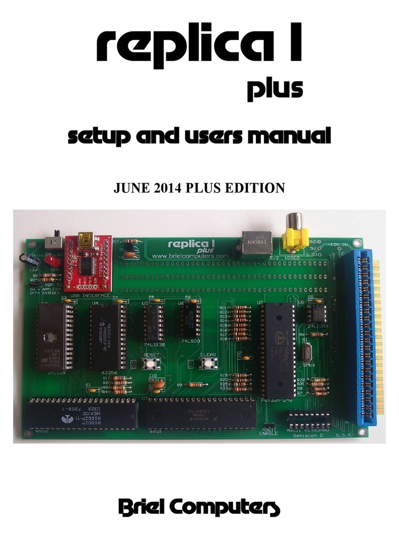 Briel Computers Replica 1 Plus Setup and user's manual