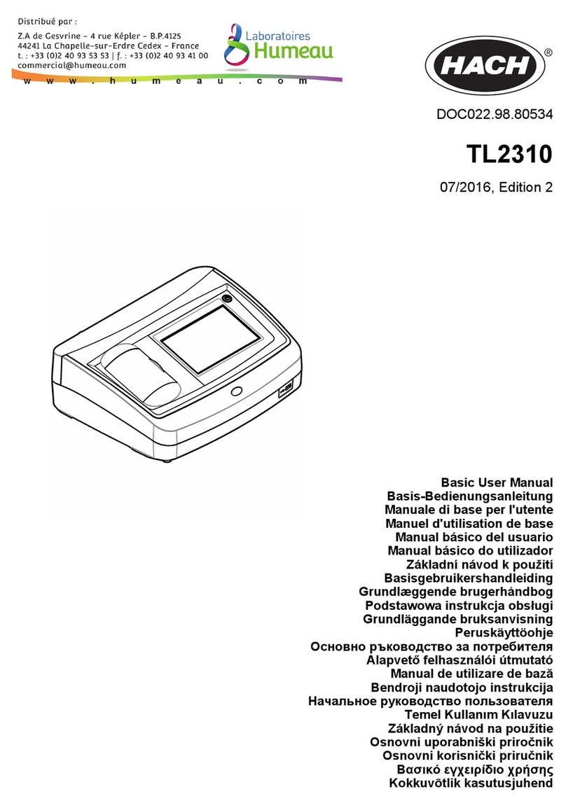 Hach TL2310 Quick manual