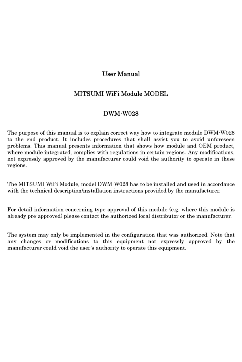 Mitsumi DWM-W028 user manual
