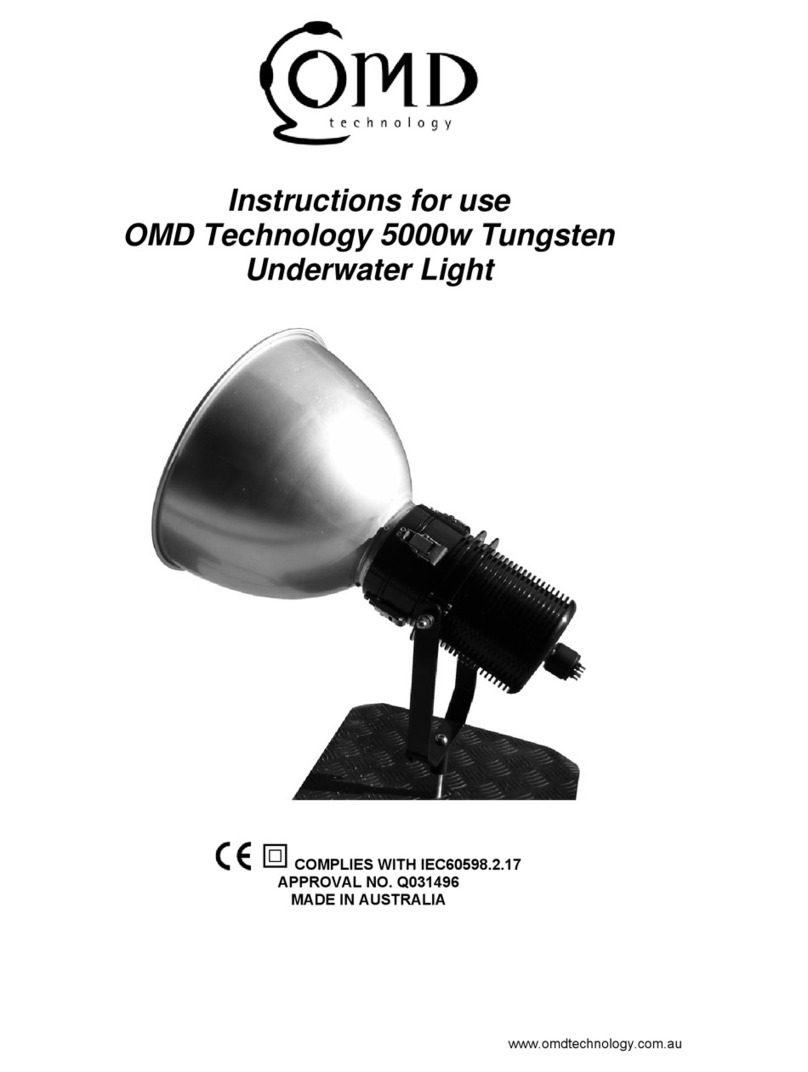 OMD 5000w Tungsten Instructions for use