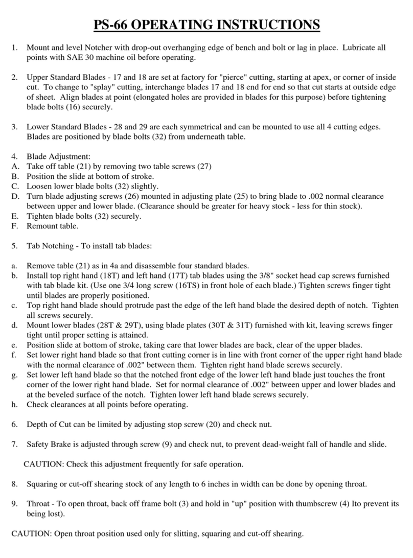 Pexto PS-66 operating instructions