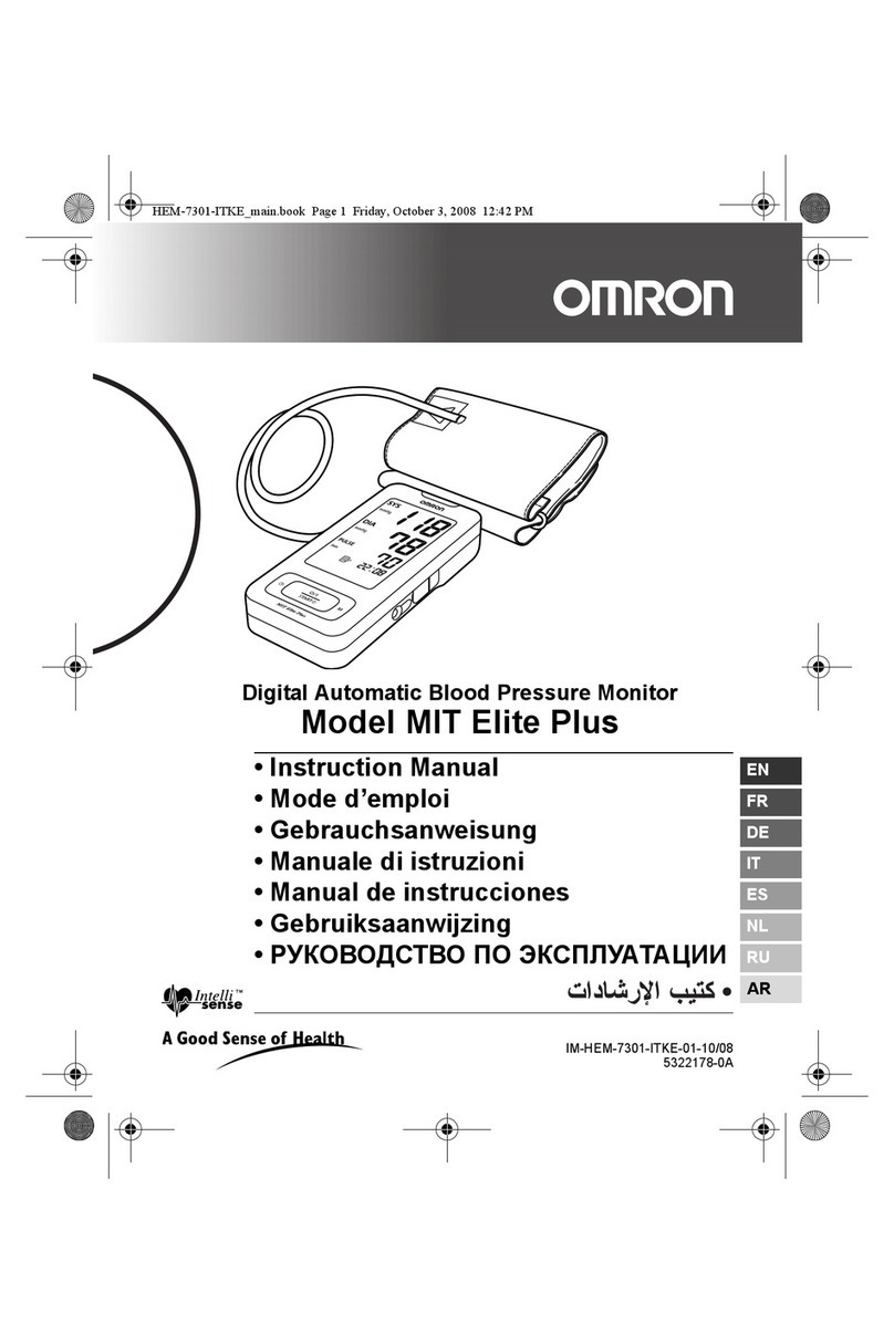 Omron MIT Elite Plus User manual