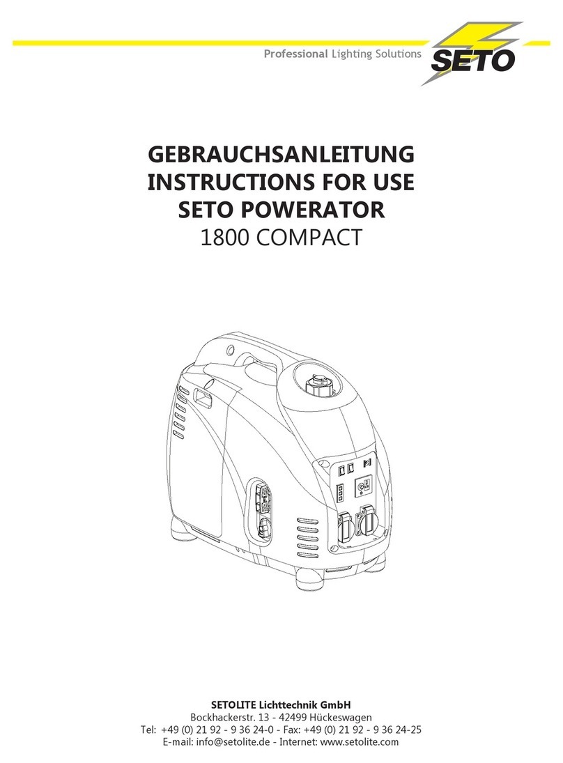Seto Powerator 1800 compact Instructions for use