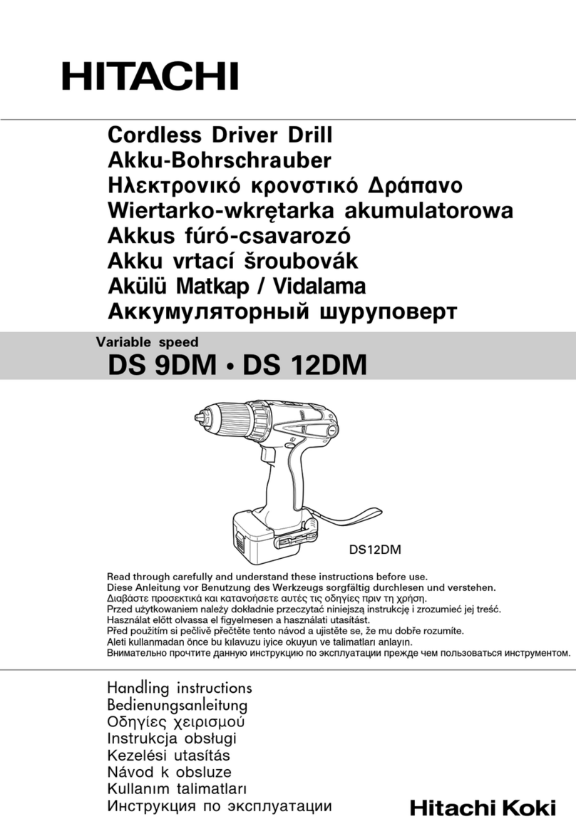 Hitachi DS 9DM Handling instructions