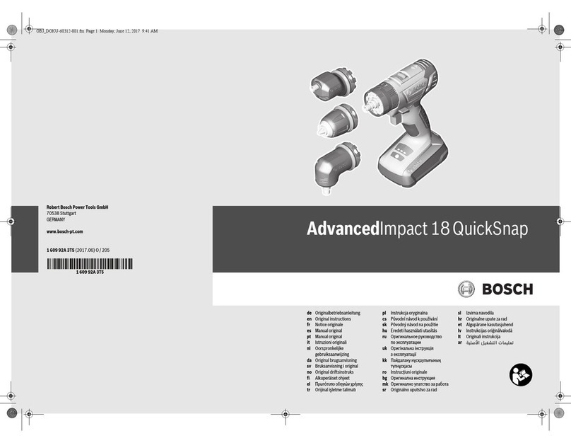 Bosch AdvancedImpact 18 QuickSnap User manual