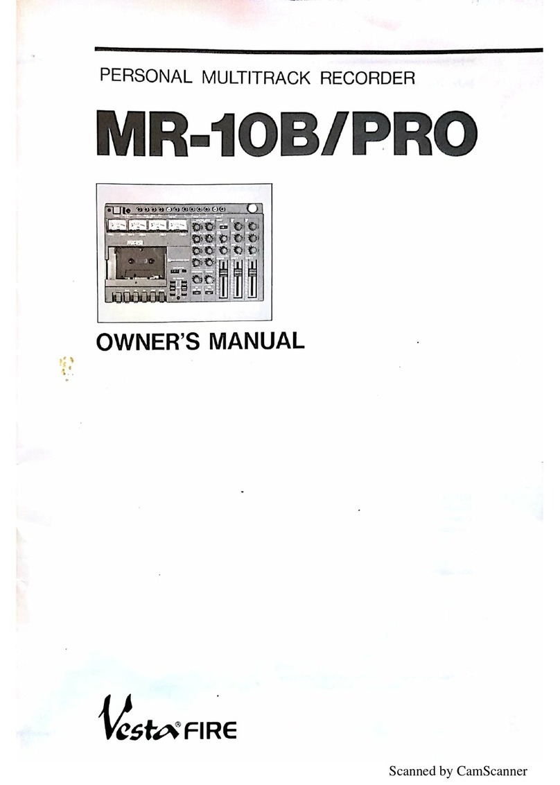 Vesta Fire MR-10B/PRO owner's manual