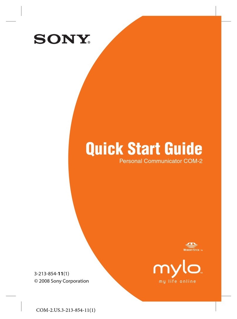 Sony COM-2  Supplement 1 User manual