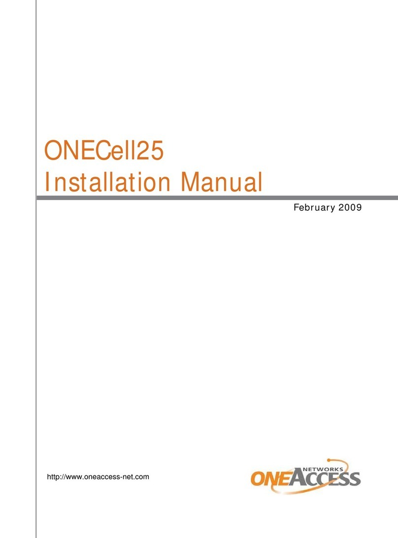 OneAccess ONECell 25 installation manual