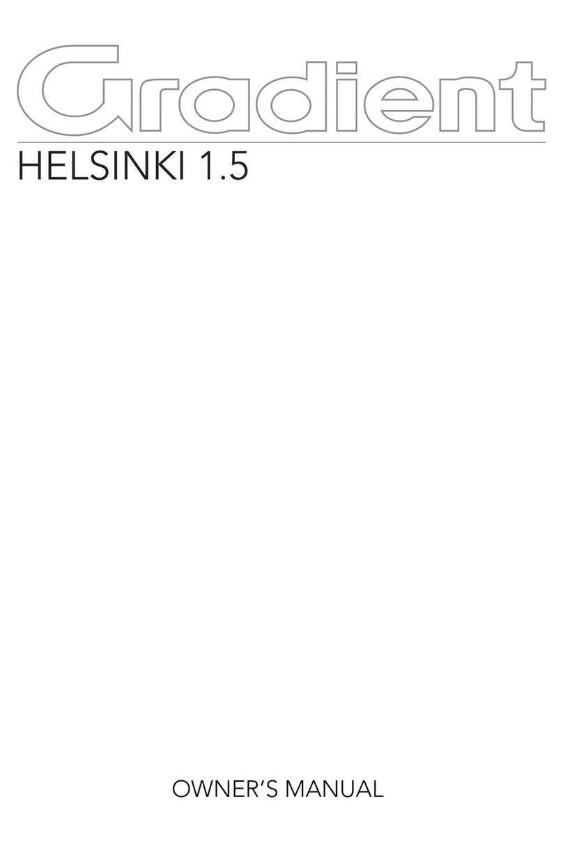 Gradient Helsinki 1.5 owner's manual
