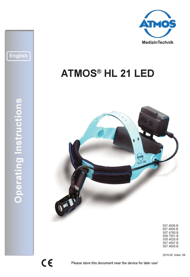 Atmos HL 21 LED Unit set operating instructions