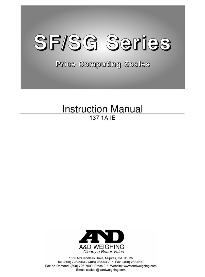 A&D SF-6KA User manual