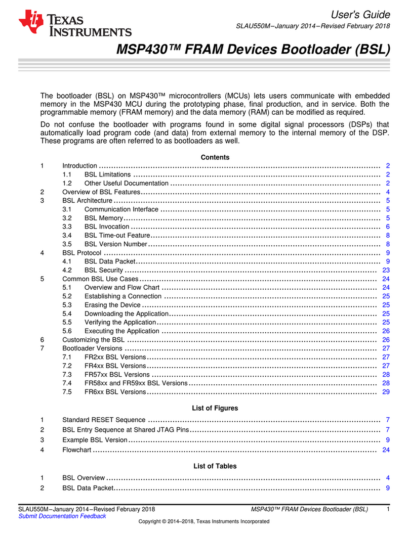 Texas Instruments Serial Programming Adapter MSP430 User manual