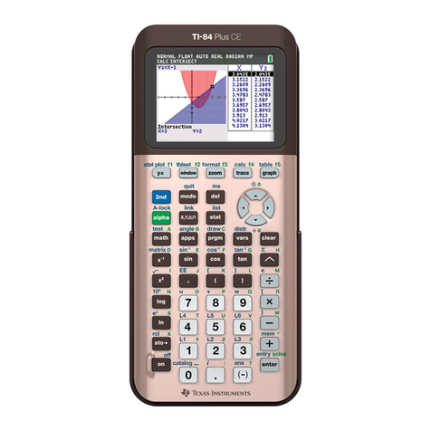 Texas Instruments TI-84 Plus CE User manual