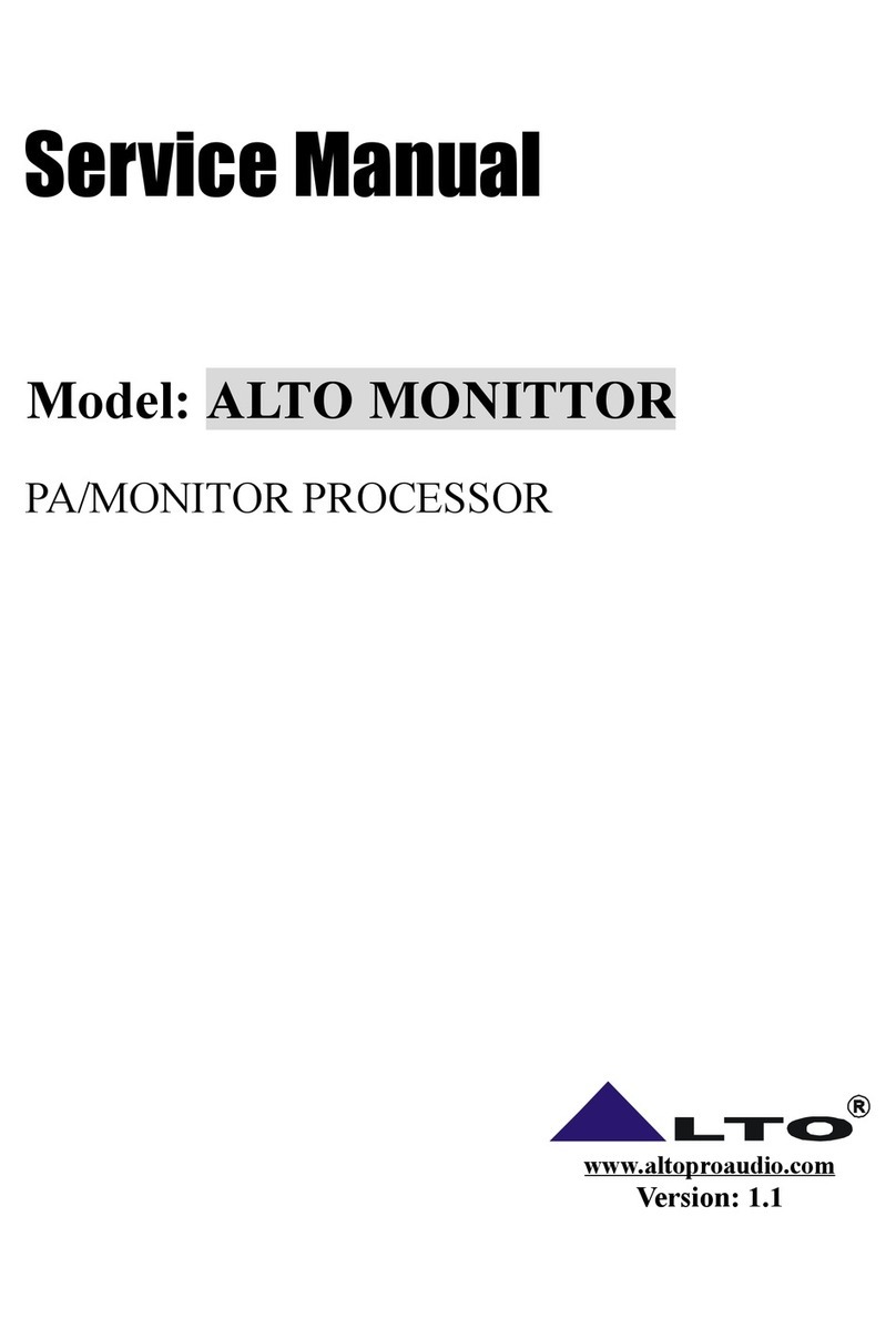 Alto MONITTOR User manual
