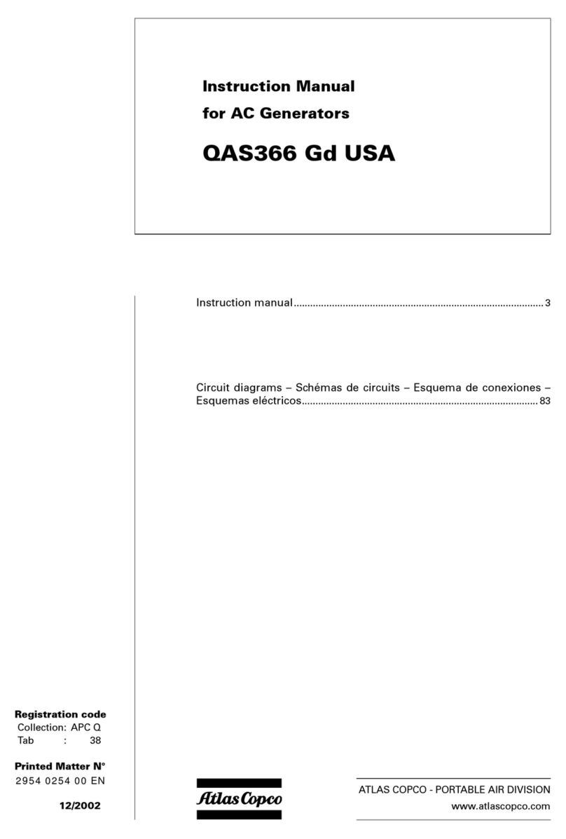 Atlas Copco QAS366 Gd USA instruction manual