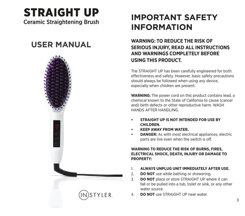 InStyler STRAIGHT UP user manual