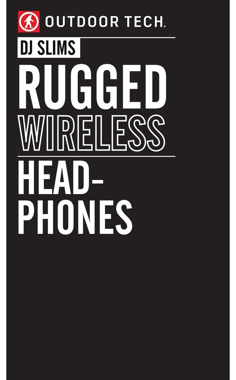 Outdoor Tech DJ Slims User manual