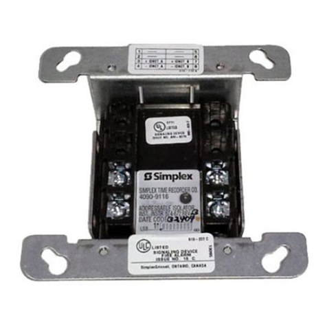 Simplex 4090-9116 User manual