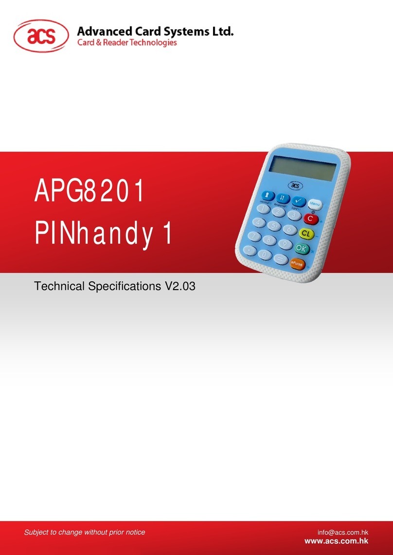 ACS APG8201 PINhandy 1 User manual