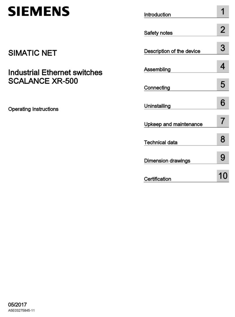 Siemens SCALANCE XR524-8C operating instructions Siemens SCALANCE XR524-8C operating instructions